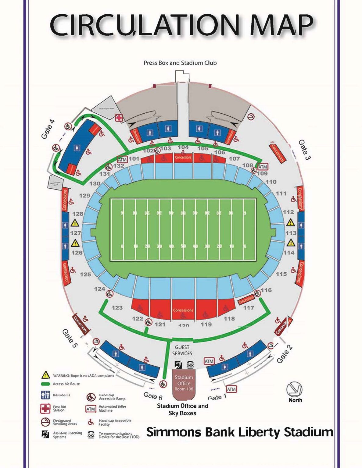 Guest Services Simmons Bank Liberty Stadium